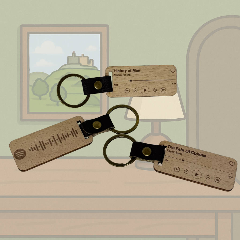 Personalised Spotify Keychain – Custom Song & Artist