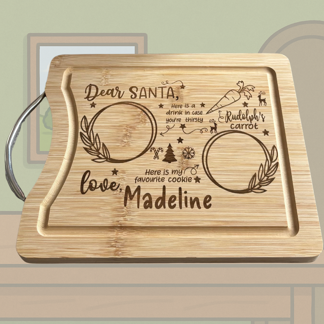 Personalised “Dear Santa” Bamboo Treat Board