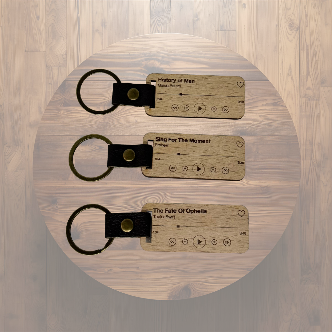 Personalised Spotify Keychain – Custom Song & Artist