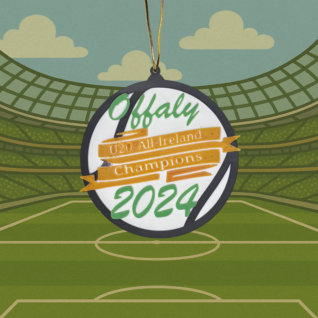 Offaly U20 All-Ireland Champions 2024 Christmas Decoration