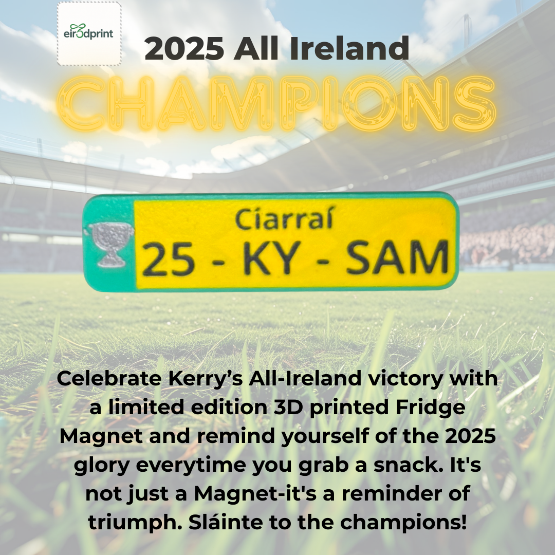 Kerry 2025 All-Ireland Football Champions Fridge Magnet – “25-KY-SAM” Number Plate Style