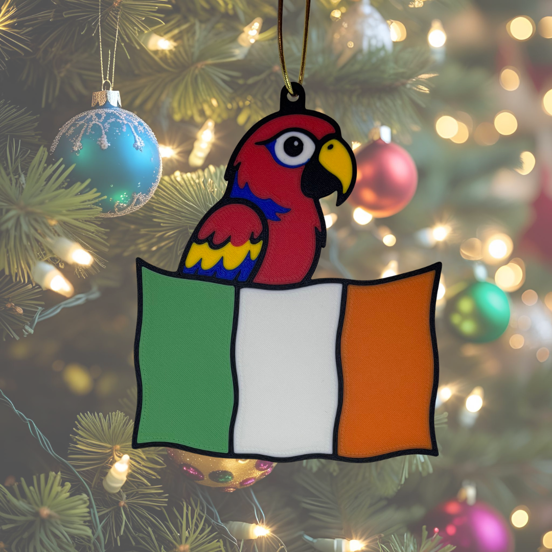 Troy Parrot Ireland Goal Celebration Decoration – “He’s Done It Again!” Irish Football Ornament