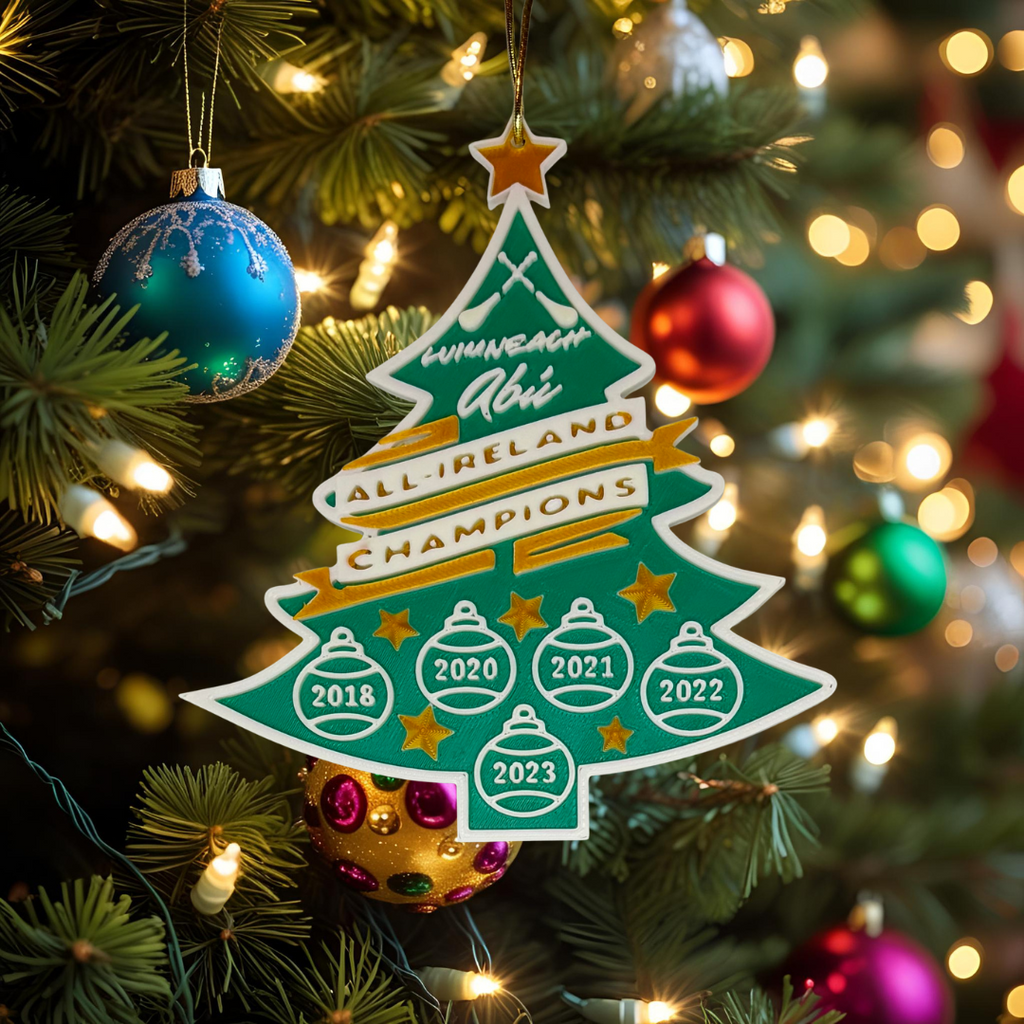 Limerick Hurling All-Ireland Champions Ornament – “Luimneach Abú” Christmas Tree Decoration