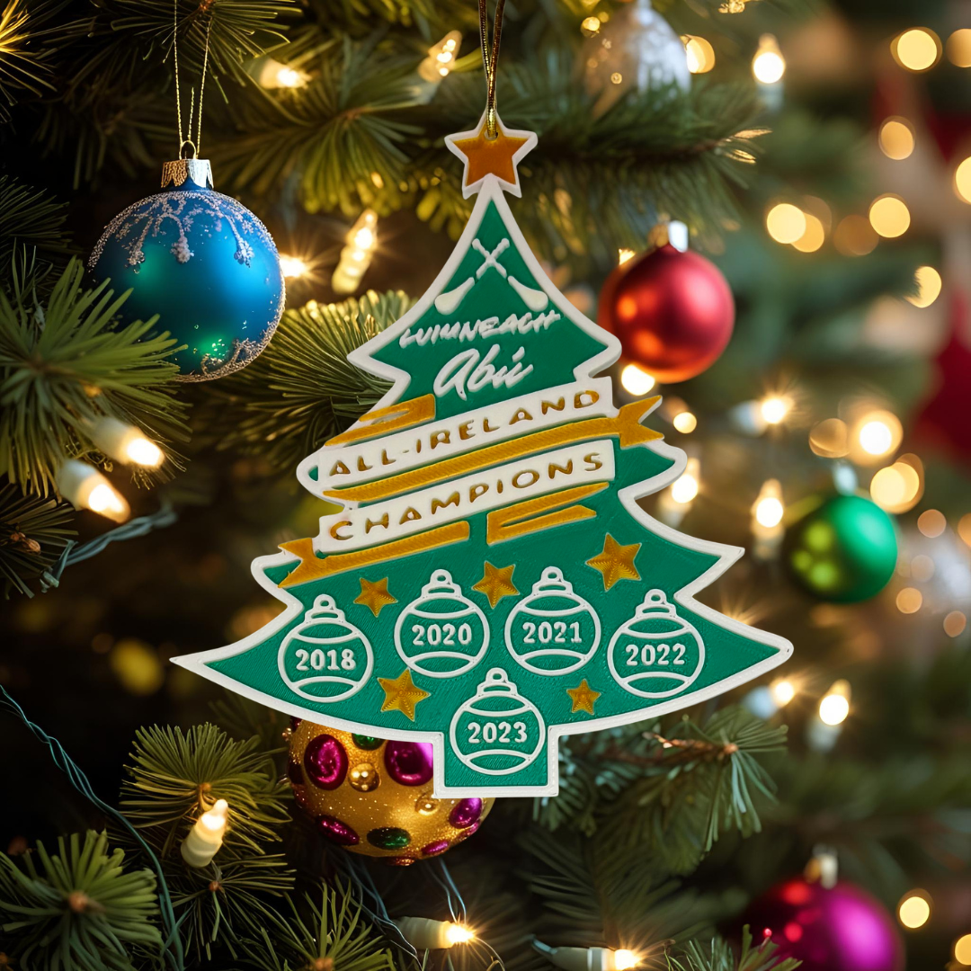 Limerick Hurling All-Ireland Champions Ornament – “Luimneach Abú” Christmas Tree Decoration